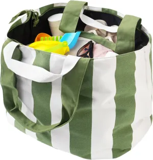 22'' 50L Large Beach Bag with Zipper, Extra Large Canvas Tote Bag for Women, Weekender Pool Bag