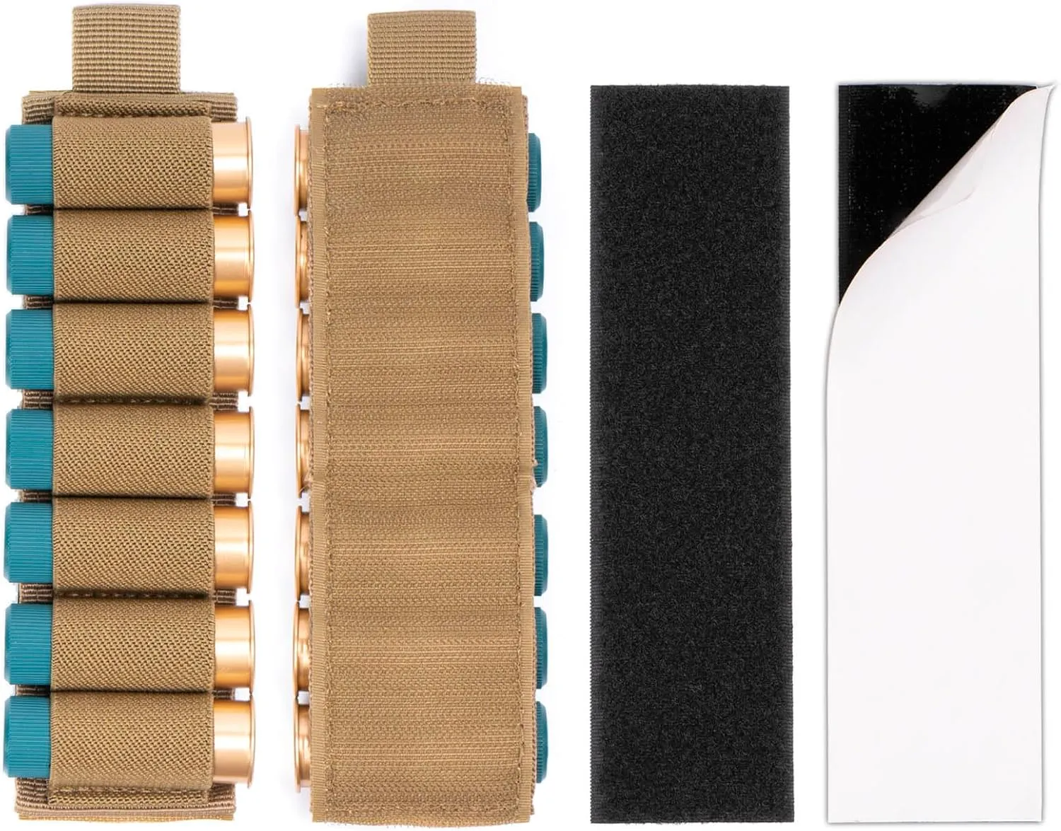 4 Packs Shotgun Shell Holder, Side Saddle 12 Gauge, 7 Rounds Buttstock Shotgun Card