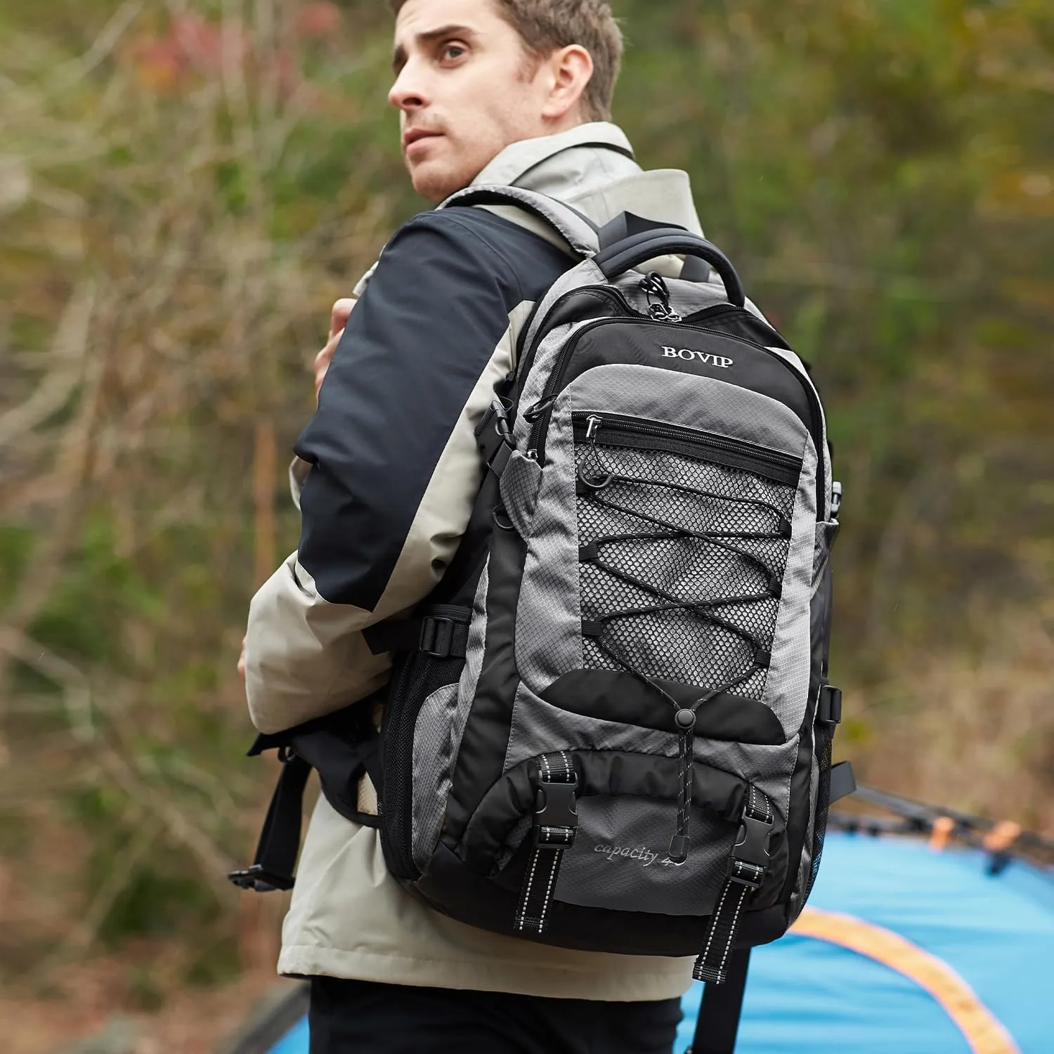 40L Hiking Backpack Waterproof Lightweight Daypack Travel Sports Camping Backpack for Men Women