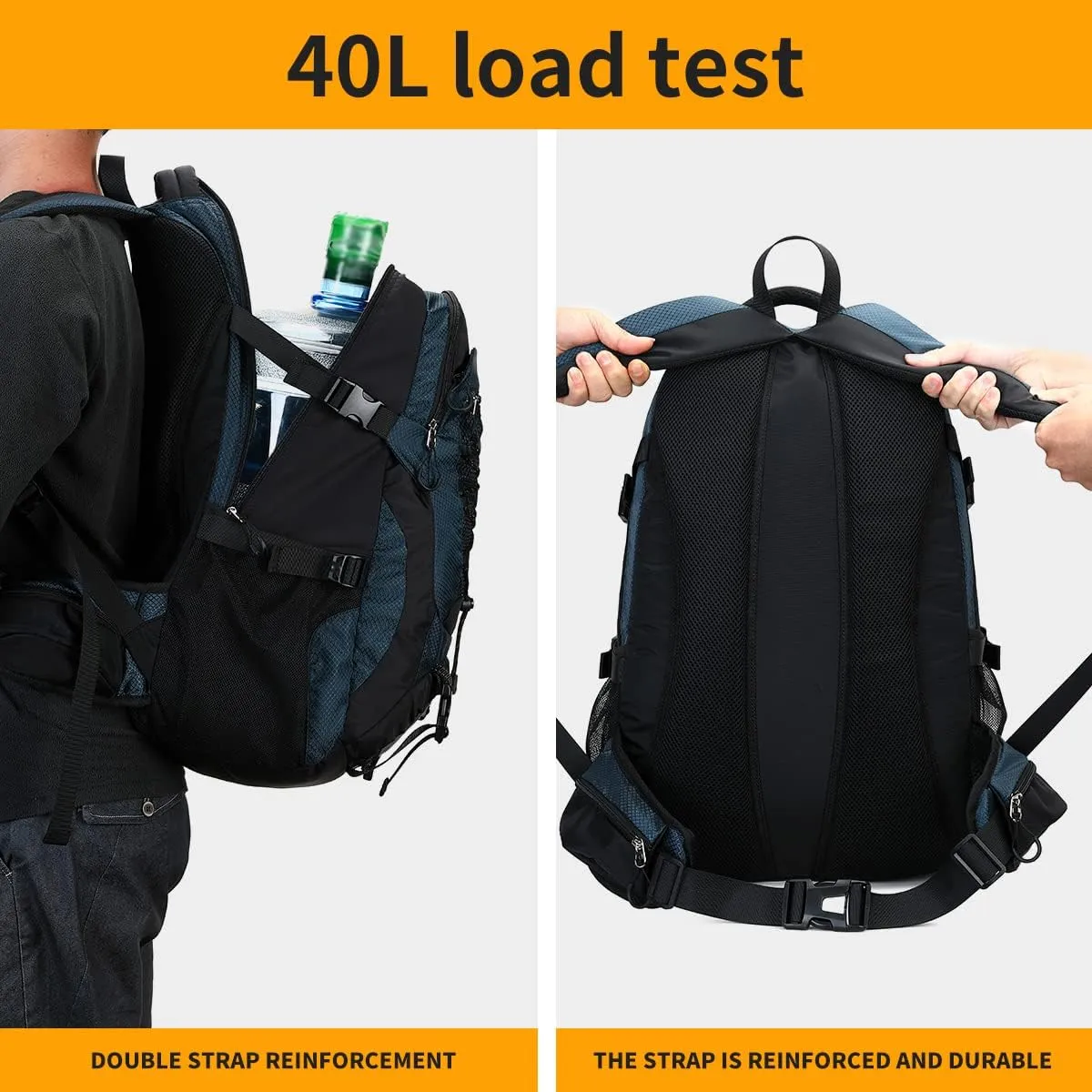 40L Hiking Backpack Waterproof Lightweight Daypack Travel Sports Camping Backpack for Men Women