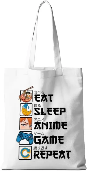 Anime Gifts Tote Bag Game Anime Merch Weekender Bag Shopping Bags Anime Stuff Japanese Gifts for Women Friends Anime Lover Gamer Reusable Grocery Bags for Shopping Picnic Vacation Birthday Graduation