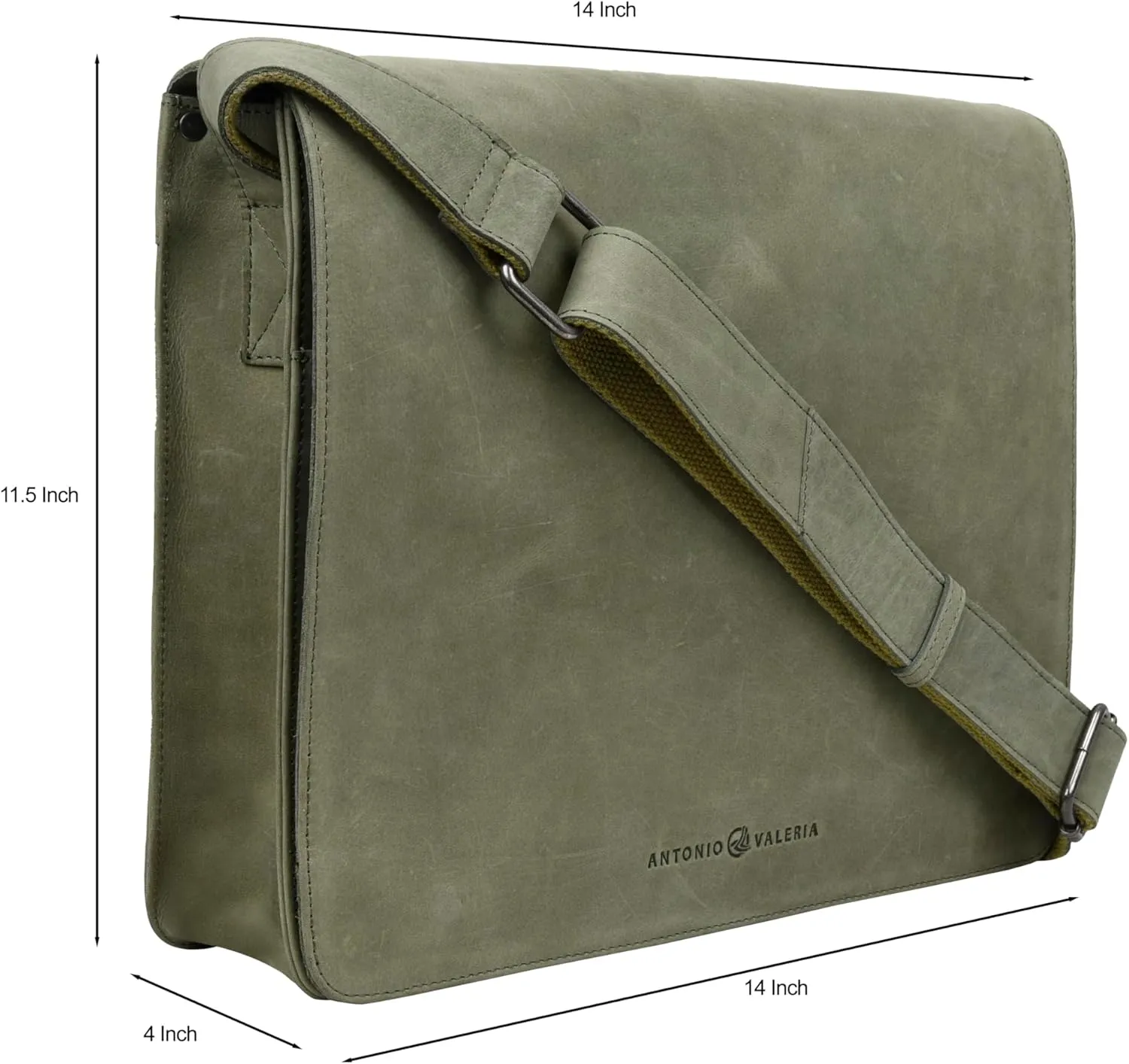 Antonio Valeria Albert Premium Leather Messenger Bag for Men