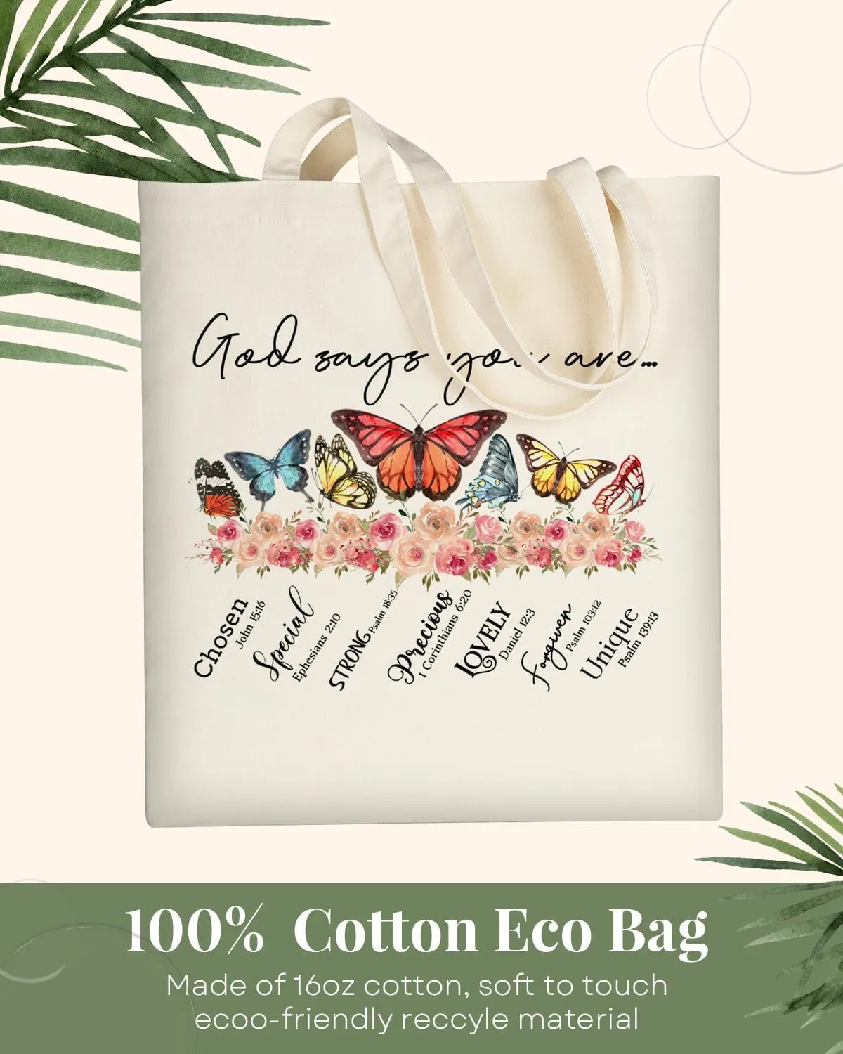 AUSVKAI Canvas Tote Bag Aesthetic Cute For Women College Grocery Bag Cotton Cloth Beach Totes Gift