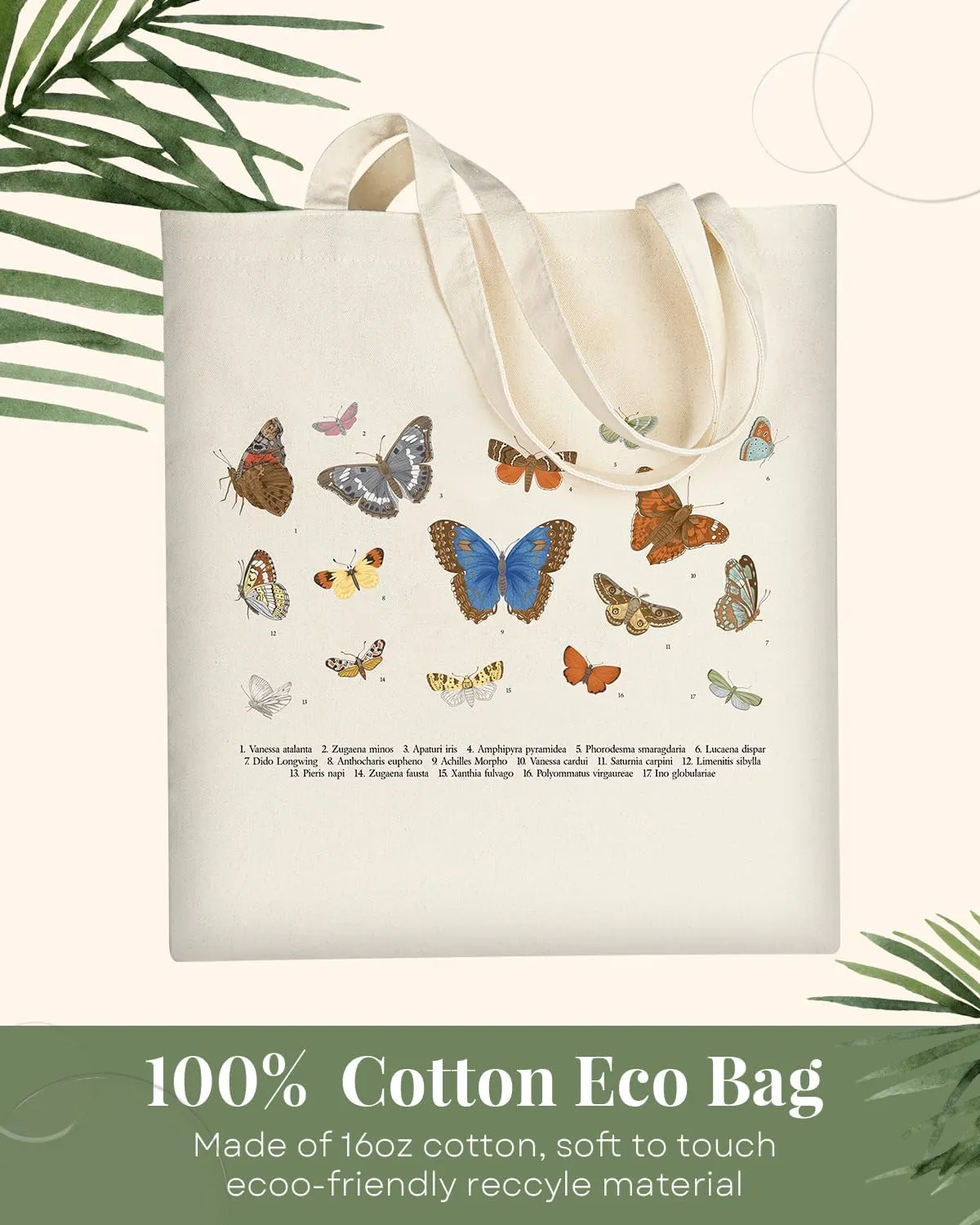 AUSVKAI Canvas Tote Bag Aesthetic for Women, Cute Reusable Cloth Cotton Bags for College Shopping Beach Grocery Trendy Gifts