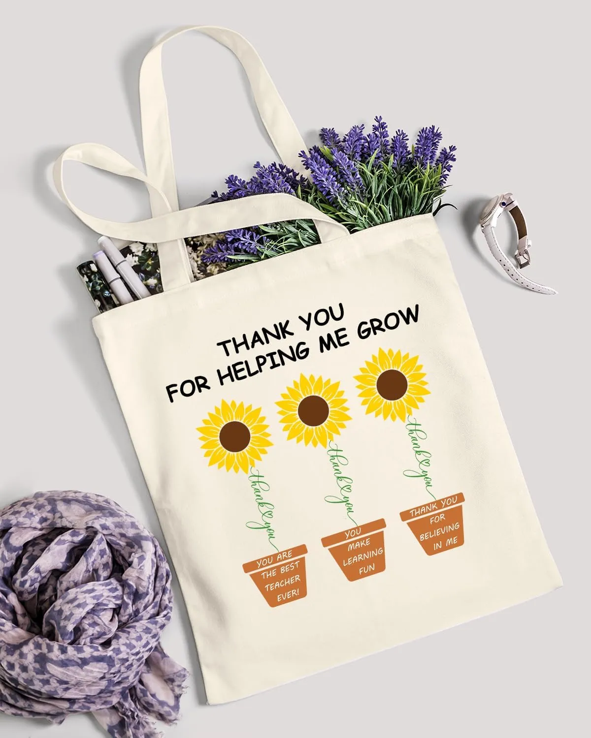AUSVKAI Canvas Tote Bag for Women, Aesthetic Cute Grocery Grocery Reusable Cotton Gift Bag for Shooping Beach Trendy Gifts