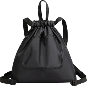 Beach Tote Bag Drawstring Seal Folding Sports Fitness Backpack Light Travel Day-Pack For Gym Outdoor Mens Beach Travel X