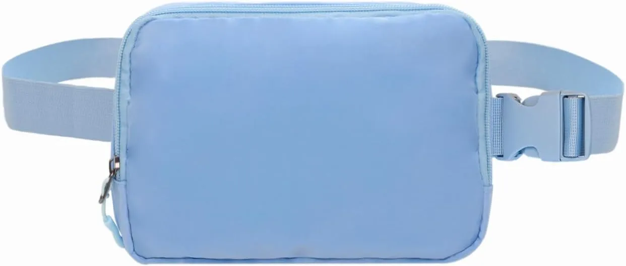 Belt bag Fanny pack crossbody bags for women Everywhere belt bag (Light blue)
