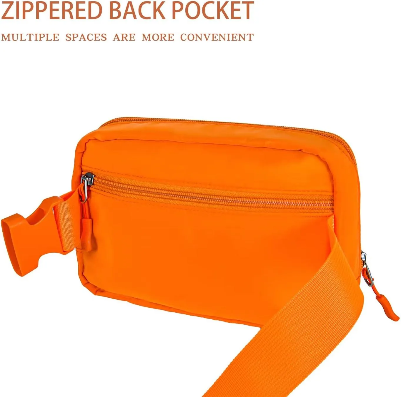 Belt bag Fanny pack crossbody bags for women Everywhere belt bag (Orange)