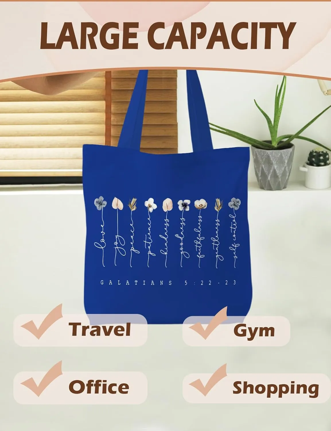 Bible Bags for Women, Christian Tote Bag, Gifts for Christian Women