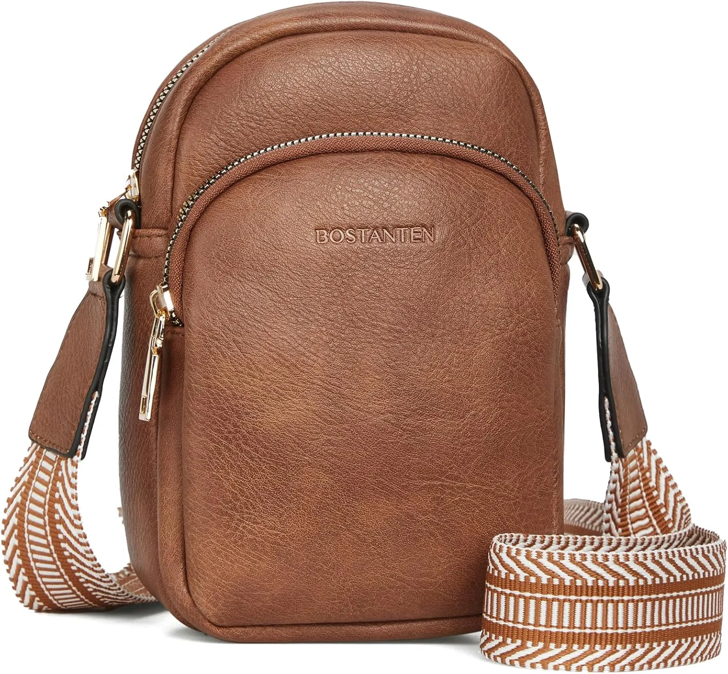 BOSTANTEN Small Crossbody Bags for Women Designer Zip Cell Phone Purse Shoulder Handbags Wallet with Card Slots