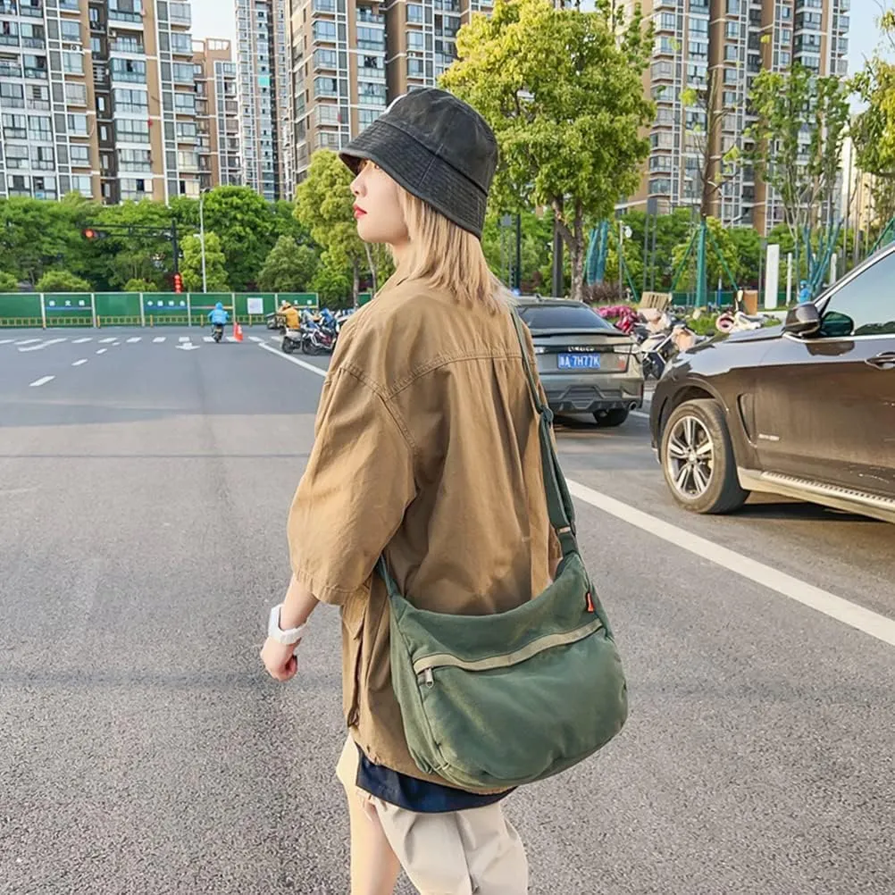 Canvas Tote Bag for Women Men Unisex Purses Women's Crossbody Handbags Hobo Shoulder Bag for Teen Girls