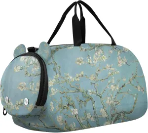 Carry on Duffel Bag for Boys Overnight Bags Toddler Travel Duffle Bags Girls Tote Kids Dance Duffle Almond Blossom Vangogh