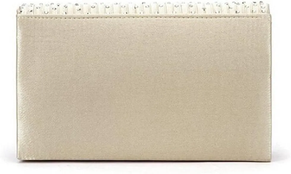 Clutch Diamante Large Ladies Evening Bag Ladies Bag Party Envelope Satin Bags over Shoulder Bags (One Size)