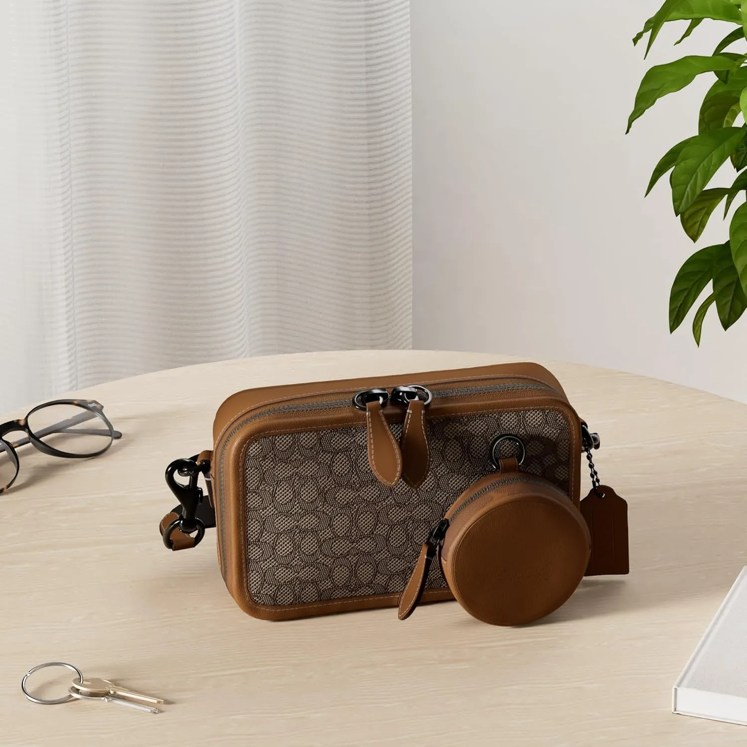 Coach Charter Slim Crossbody in Micro Signature Jacquard