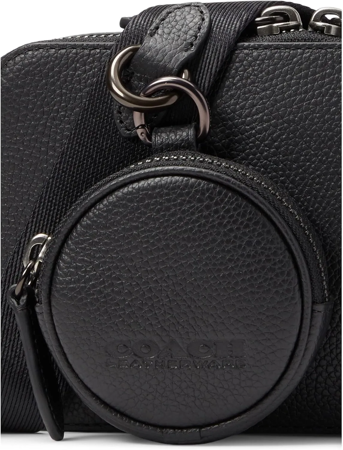 Coach Men's Charter Slim Crossbody Bag in Pebble Leather with Sculpted C Hardware Branding
