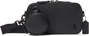 Coach Men's Charter Slim Crossbody Bag in Pebble Leather with Sculpted C Hardware Branding