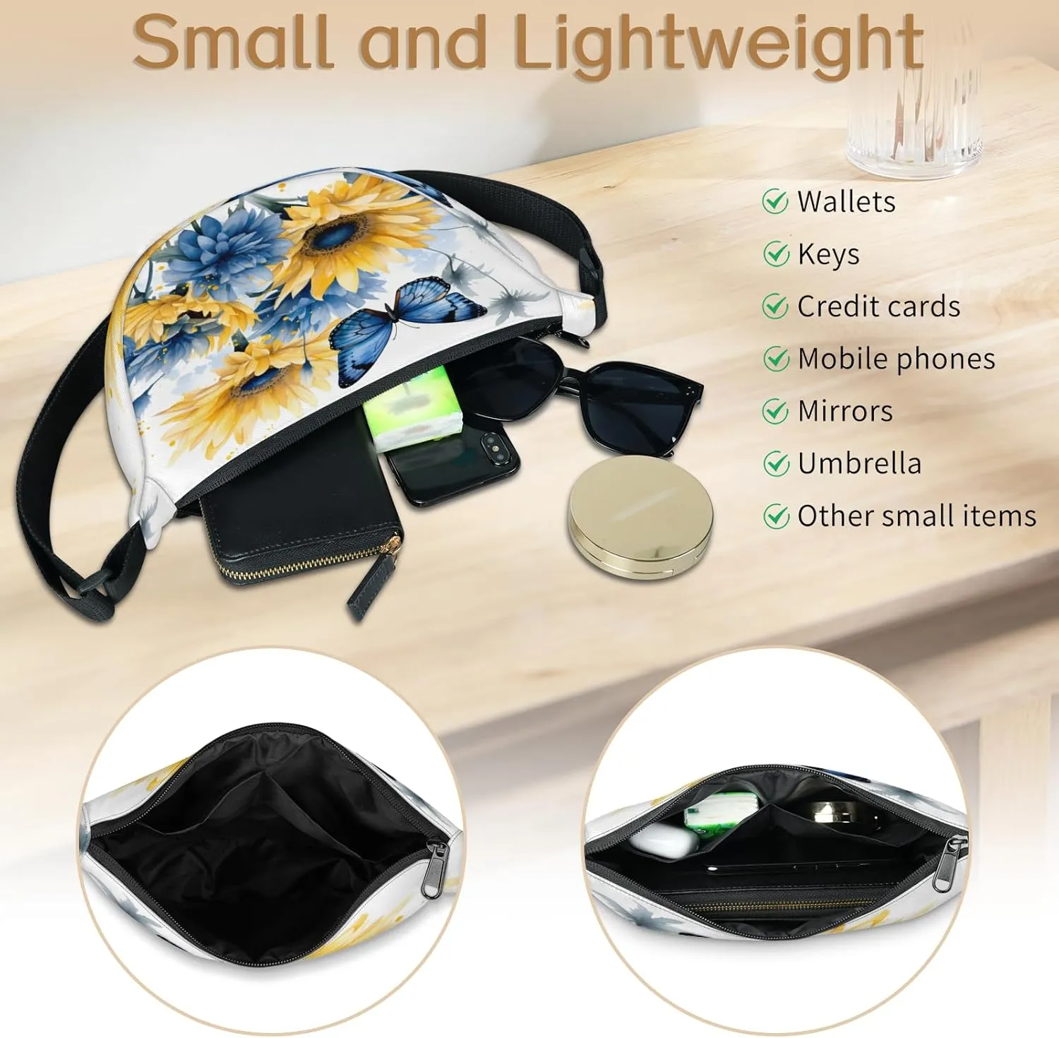 Crescent Crossbody Bag for Women Men, Lightweight Small Sling Hobos Dumpling Bag Crescent Purse, Crescent Moon Bags