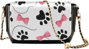 Crossbody Bags for Women Trendy Women's Black Shoulder Bag Small PU Leather Flap Cross Body Bag Handbags