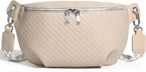 Crossbody Sling Bag Purse for Women - Small Chest Fanny Pack Trendy Travel Faux Leather Cross Body Bags with Adjustable Strap