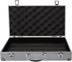 DOITOOL Silver Aluminum Briefcase with Lock, Aluminum Briefcase for Men or Women (14.1x7.8x2.9Inch)