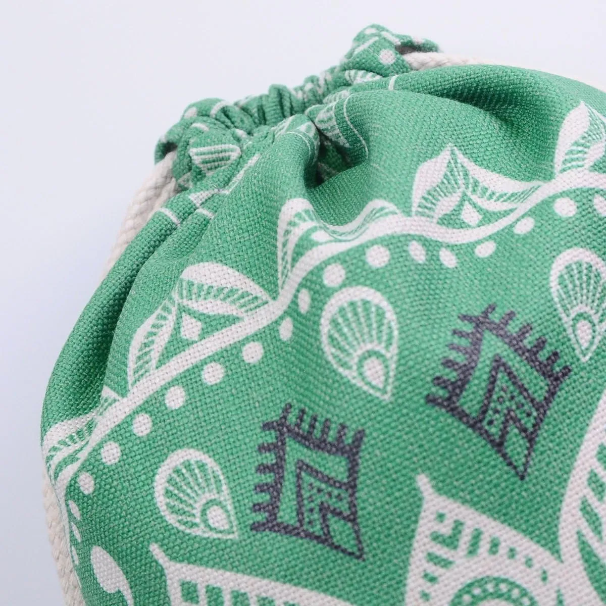 Drawstring Backpack Mandala Style String Bag Canvas Beach Sport Daypack