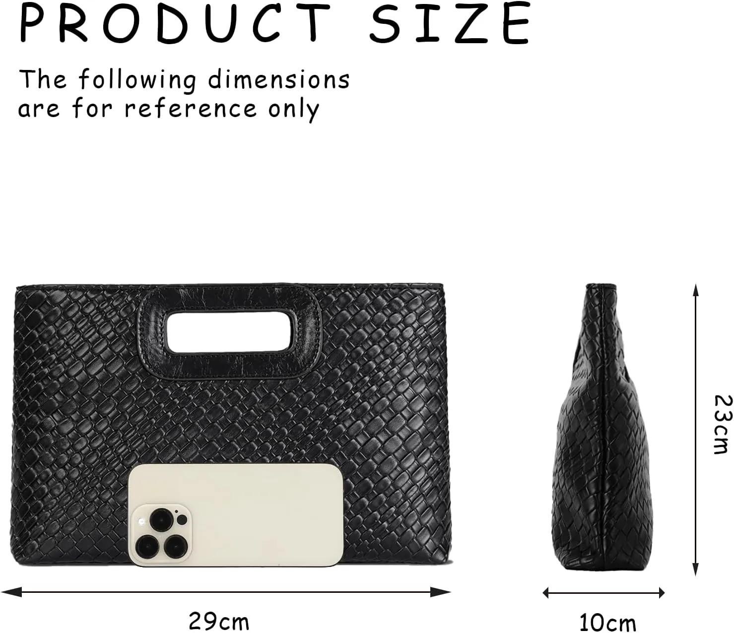 Emprier Clutch Purse for Women Faux Leather Evening Bags With Chain,for Prom Cocktail Wedding