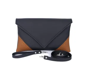 Envelope Handmade Clutch Black Handbag Brown Clutch Purse Vegan Gift For Women Faux Leather Handbags Vegan Leather Crossbody Bag Casual Clutch Bag