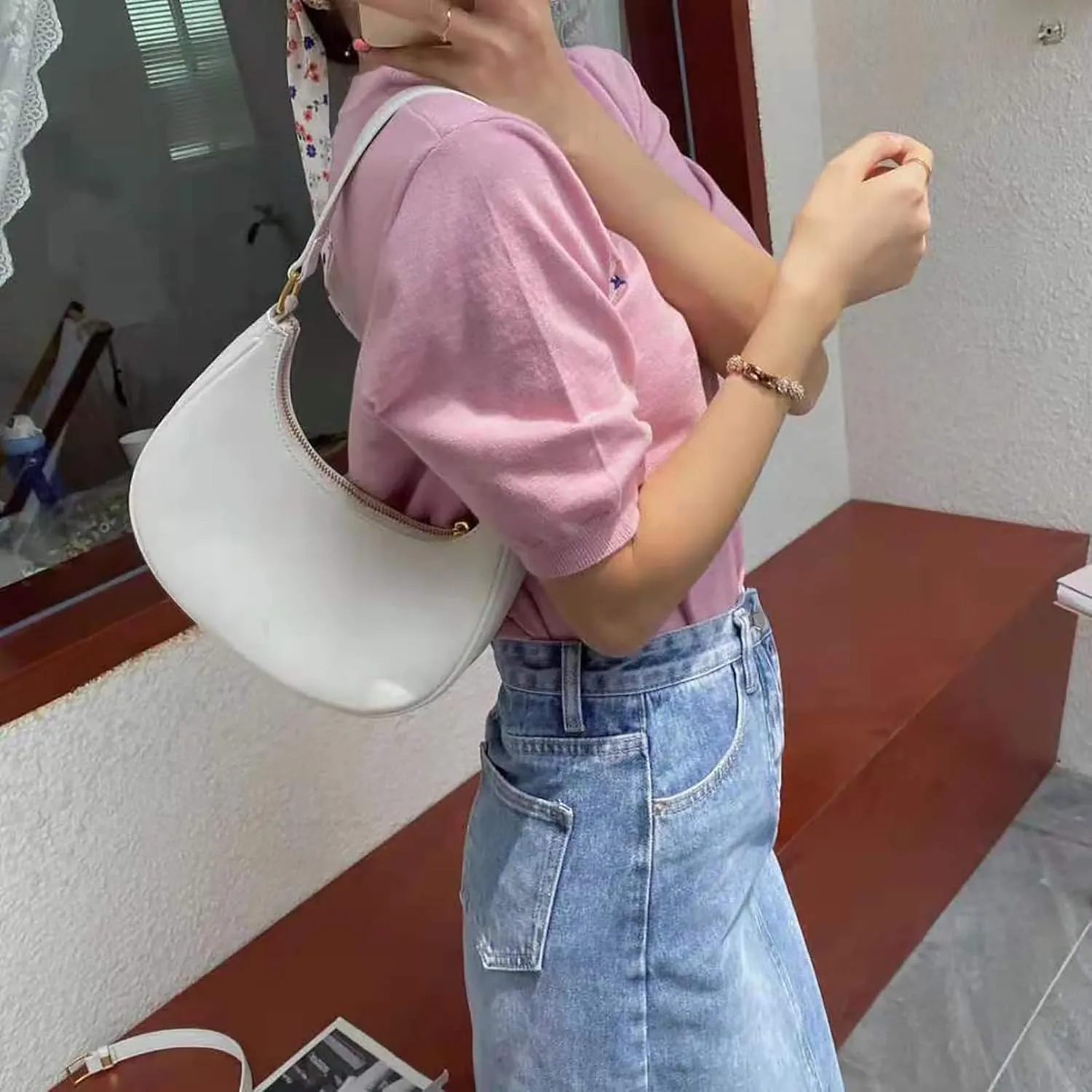 Essential Hobo Crossbody Crossbody Bag Women Tote Bag Aesthetic Messenger Cute Shoulder Y2k Hobo
