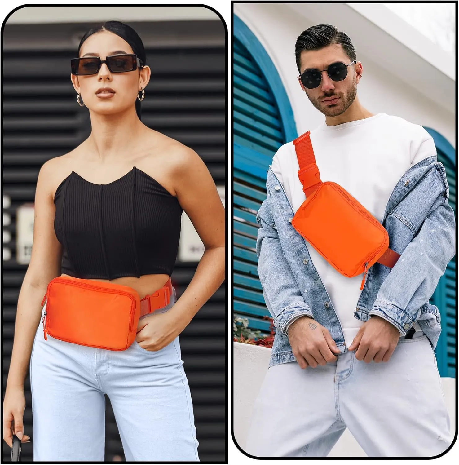 Fanny Pack,Belt Bag,40 Inch Asjustable Strap Everywhere Belt Bag,for Women and Men