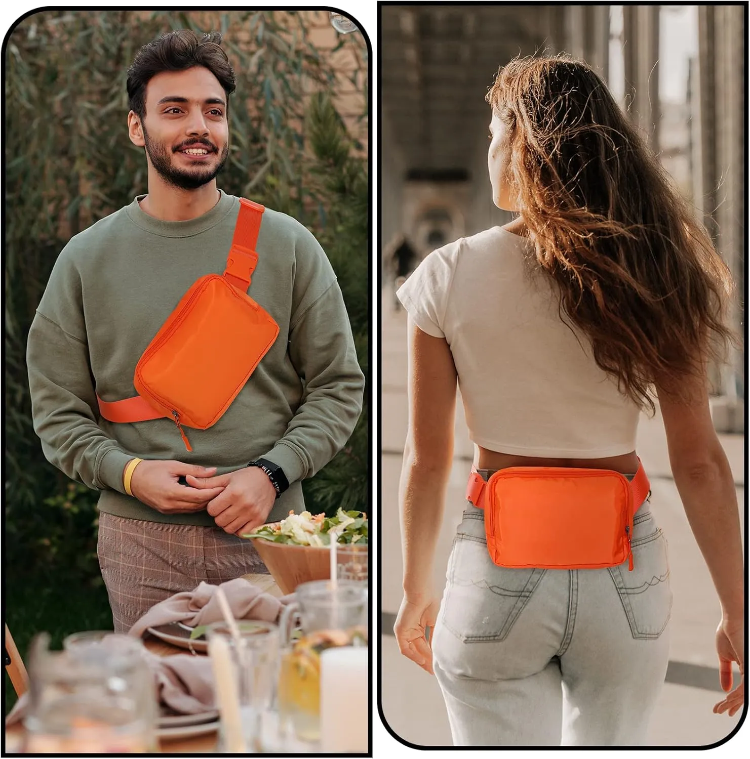 Fanny Pack,Belt Bag,40 Inch Asjustable Strap Everywhere Belt Bag,for Women and Men