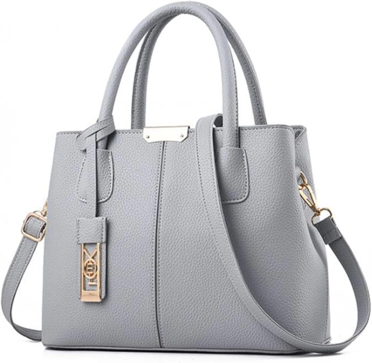 Fashion Handbag Simple Bag Large Capacity One Shoulder Women Bags Messenger Bags Canvas Vintage (Grey, One Size)