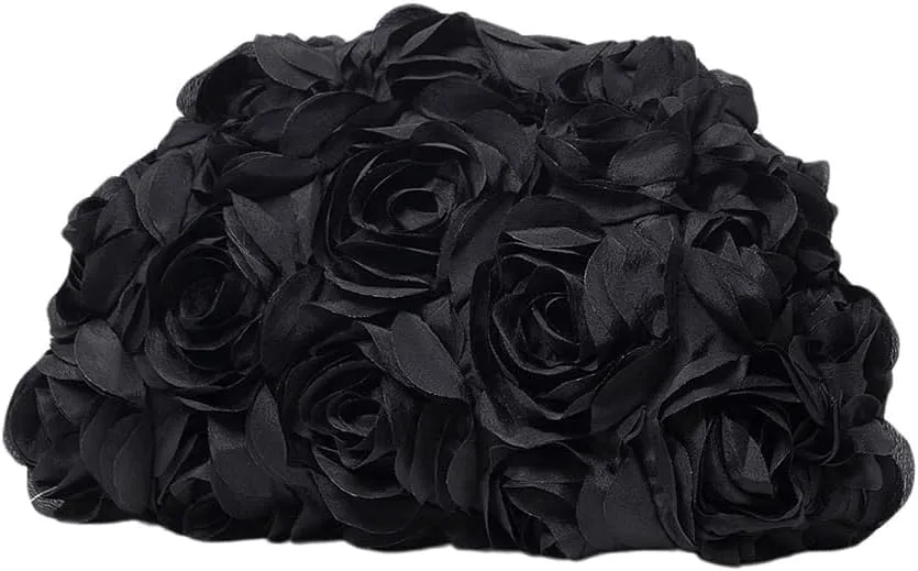 Floerns Women's Vintage Leather Ruched Bag Evening Handbag Dumpling Clutch Purse