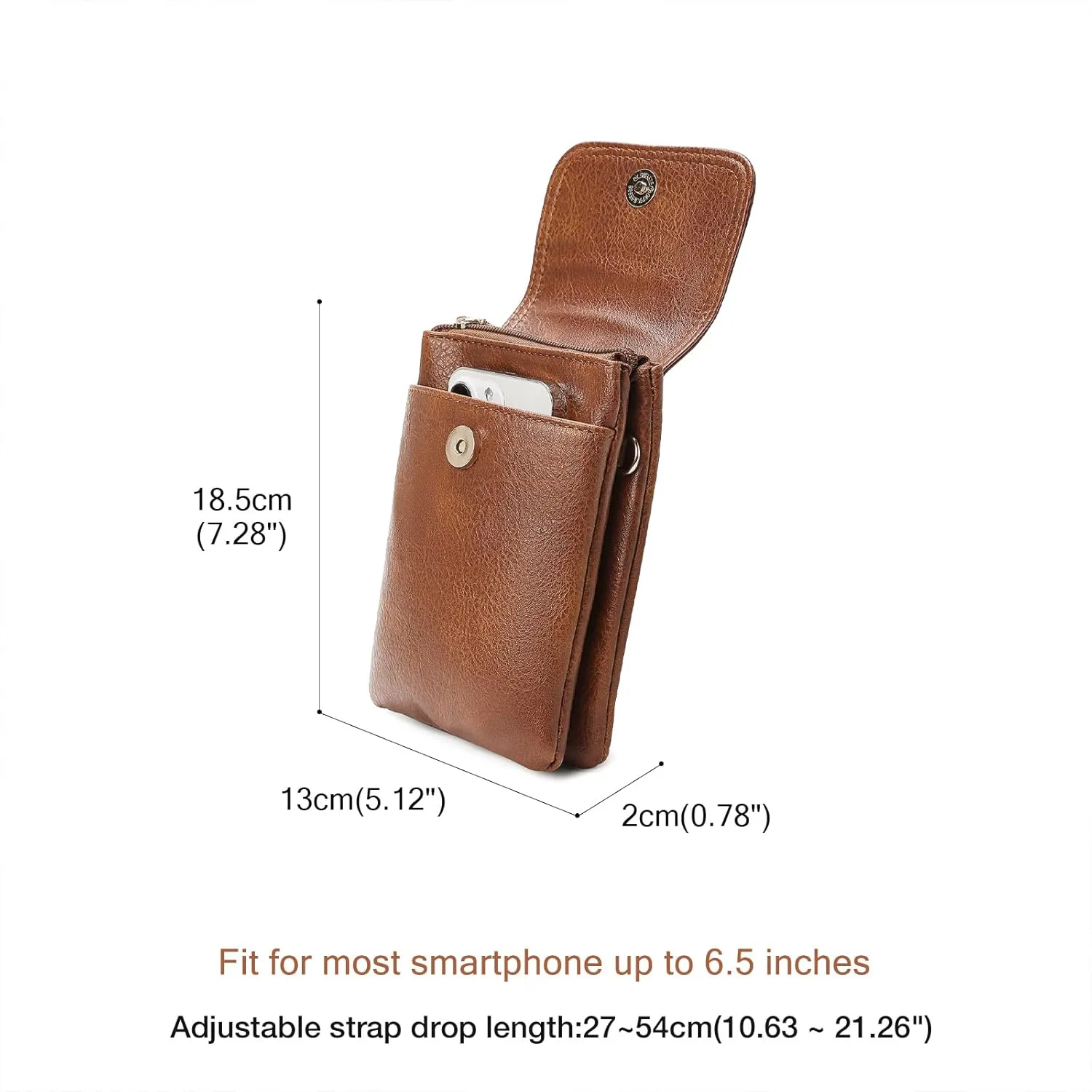 FOXLOVER Small Crossbody Bags for Women Designer Cell Phone Bag Wallet Purses Adjustable Strap