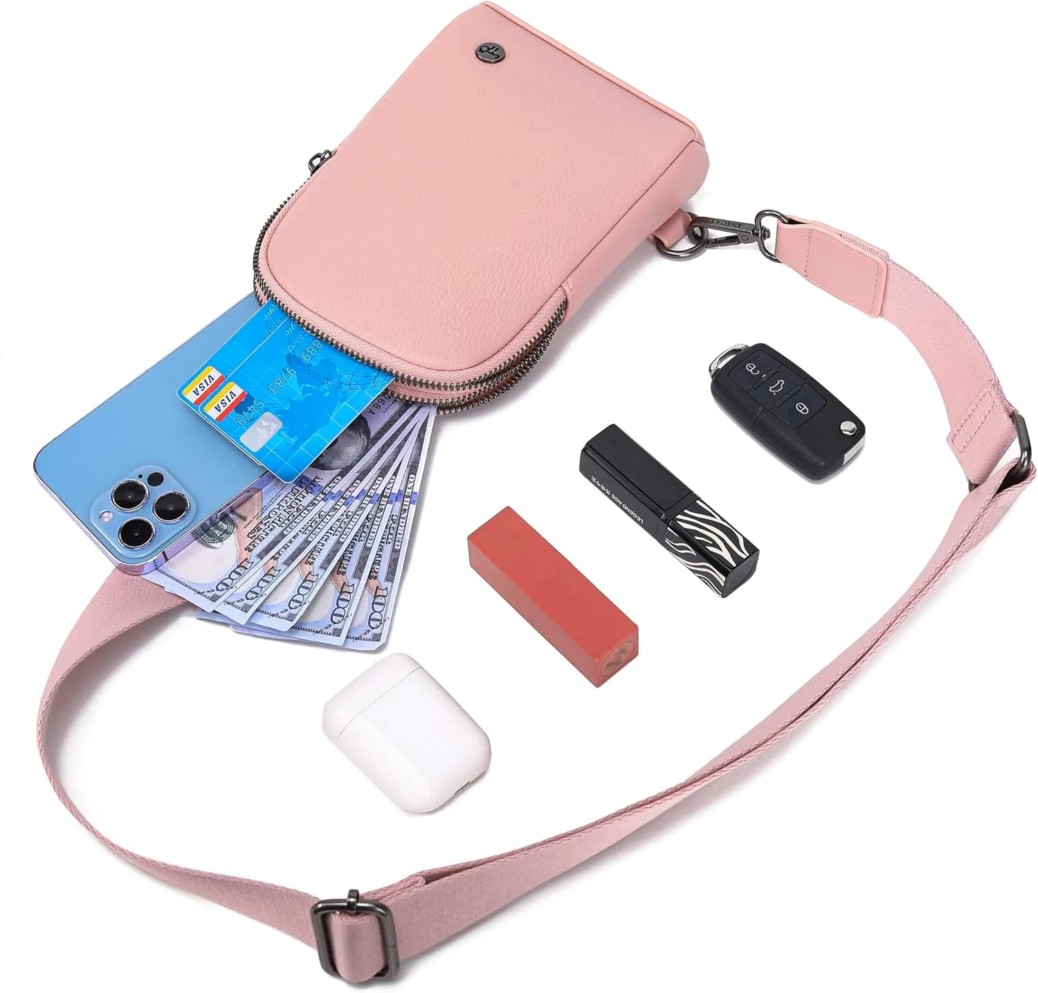 Haytijoe Touchscreen Sling Bag for Women Travel Crossbody Cell Phone Purse Anti Theft Cross Body Bag for Woman
