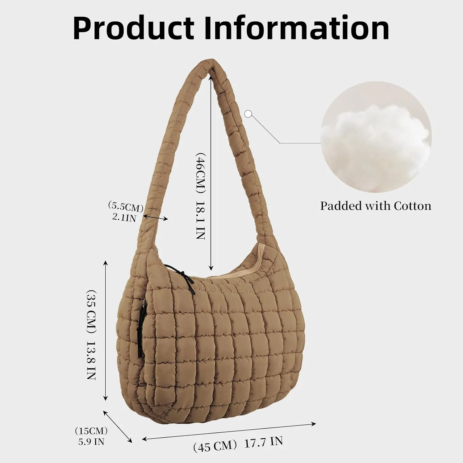 Large Quilted Tote Bag Crossbody Puffer Tote Bags for Women Quilted Hobo Bags Carryall Shoulder Bubble Bag
