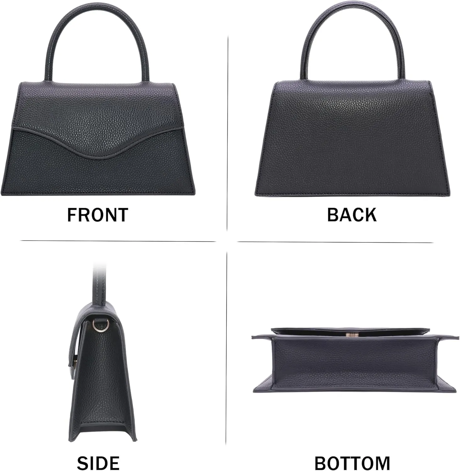 Milisente Women's Evening Bag Bridal Party Clutch Purses Cocktail Prom Handbags with Patent Leather