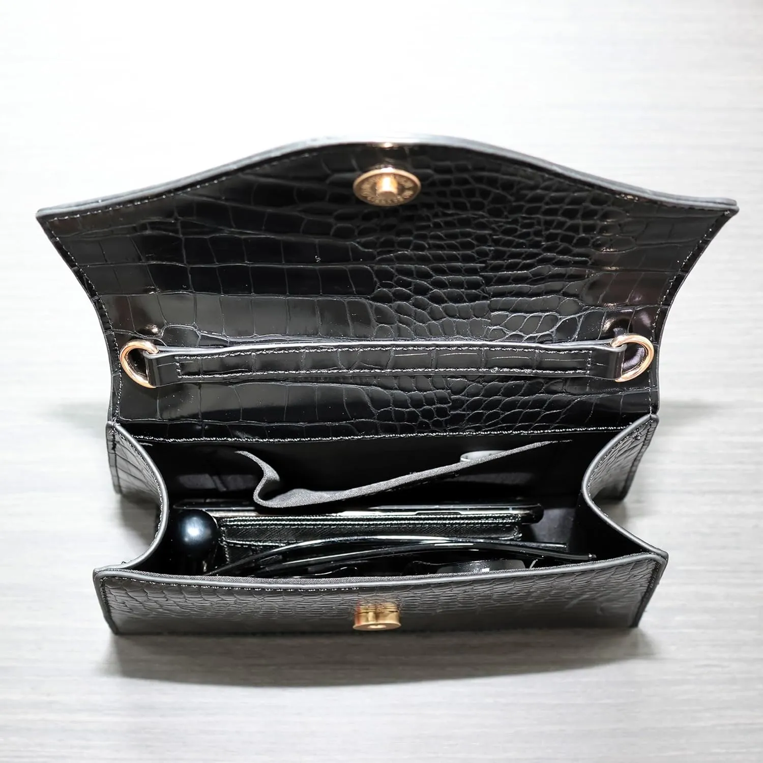 Milisente Women's Evening Bag Bridal Party Clutch Purses Cocktail Prom Handbags with Patent Leather