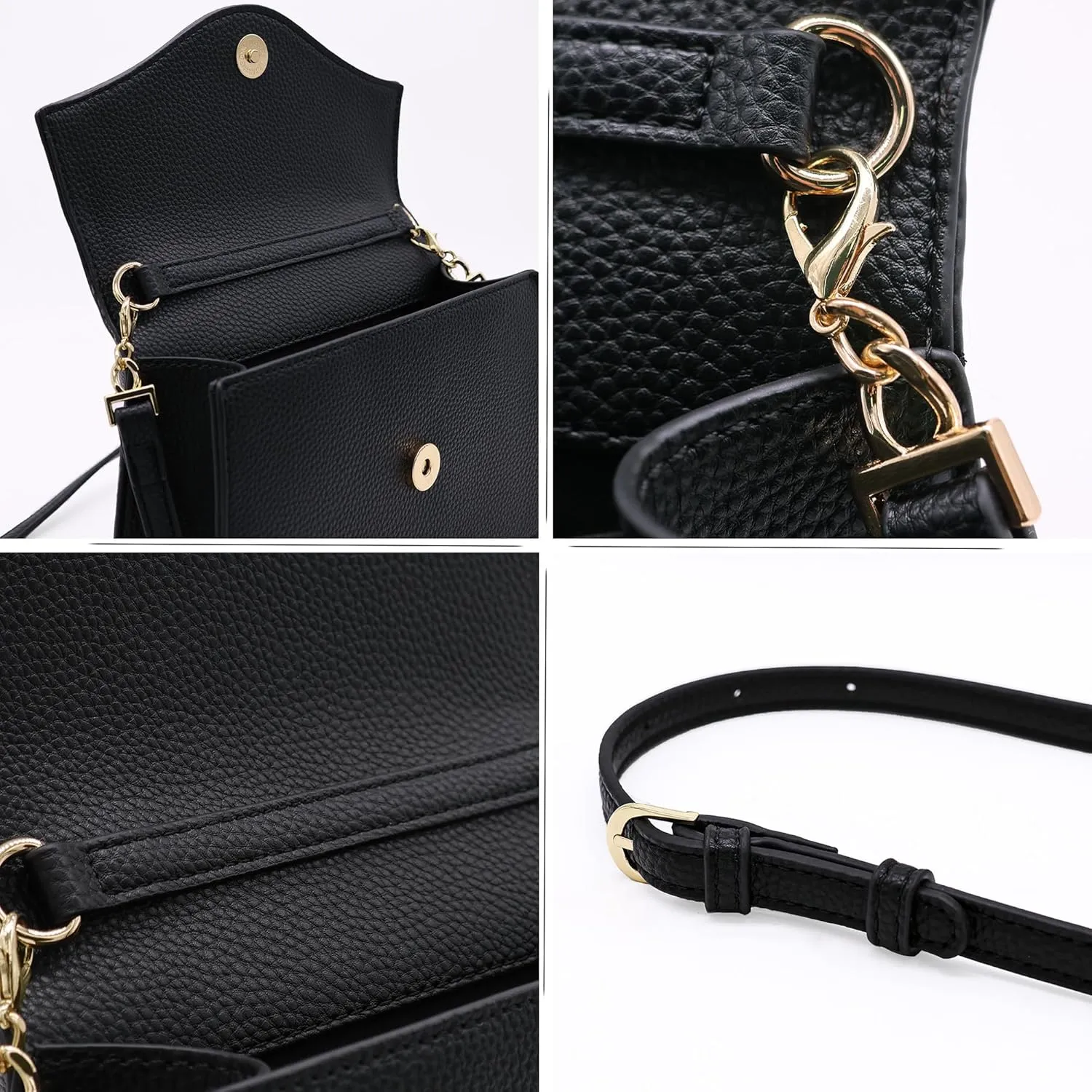 Milisente Women's Evening Bag Bridal Party Clutch Purses Cocktail Prom Handbags with Patent Leather