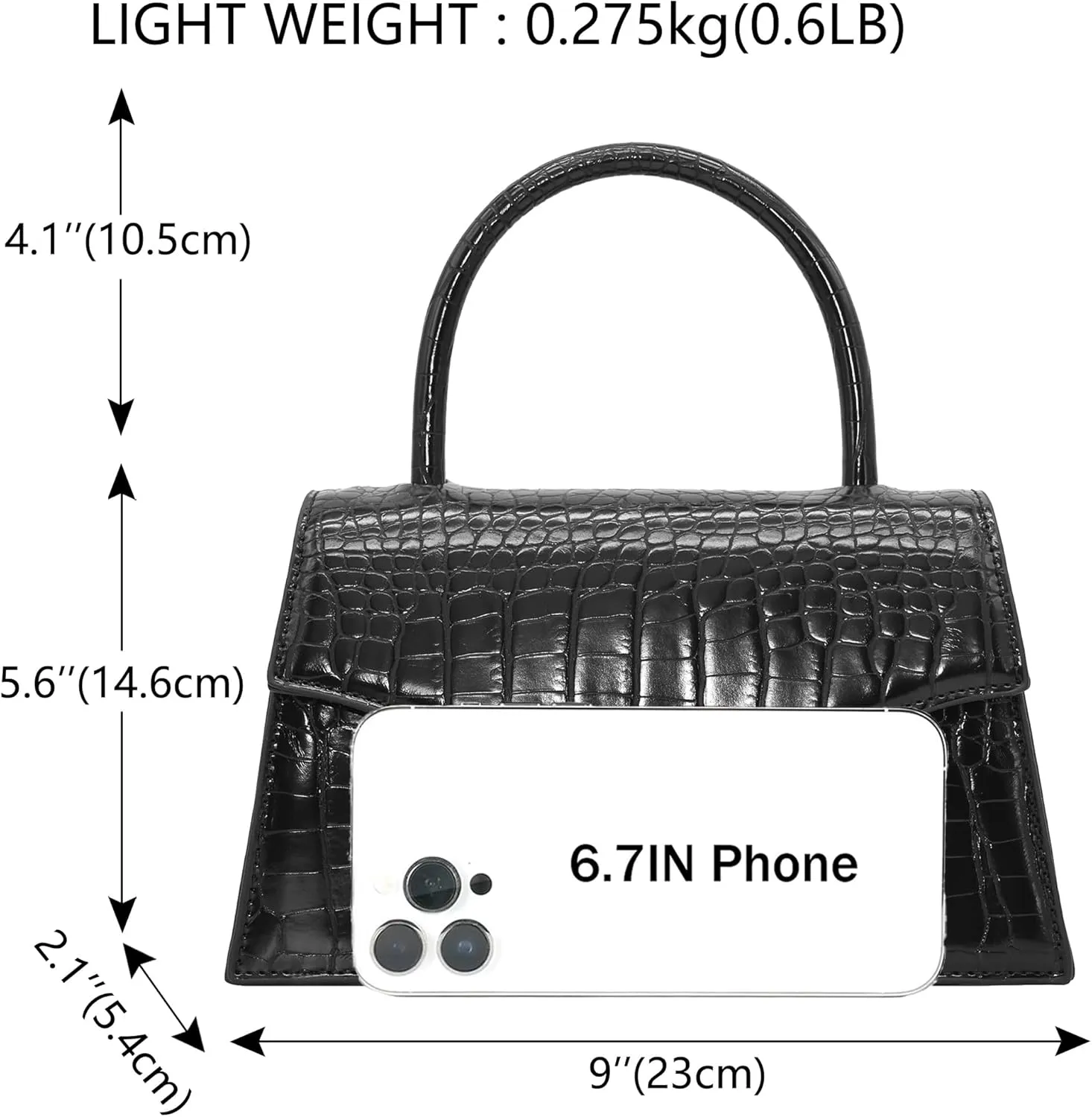 Milisente Women's Evening Bag Bridal Party Clutch Purses Cocktail Prom Handbags with Patent Leather
