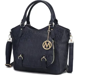 MKF Collection Shoulder Bag for Women, PU Leather Pocketbook Top-Handle Crossbody Purse Tote Satchel Handbag By Mia K
