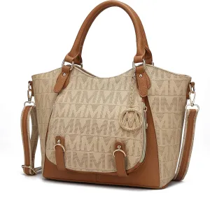 MKF Collection Shoulder Bag for Women, PU Leather Pocketbook Top-Handle Crossbody Purse Tote Satchel Handbag By Mia K