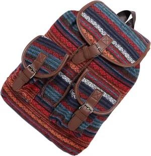 Plaid Backpack Handbags for Women Boho Purse Vintage Style Women's Storage Bag Drawstring Bucket Bag Fashion Accessory