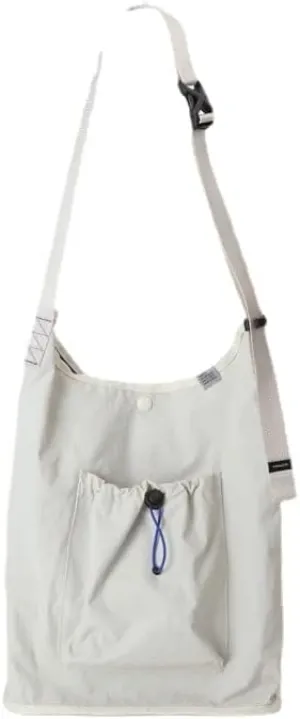 Pooyikoi Lightweight Casual Drawstring Shoulder Bag 2023 Spring/Summer New Nylon Canvas Bucket Bag