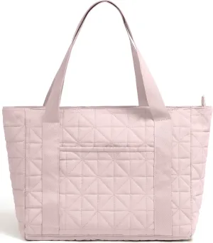 Puffer Tote Bag for Women, Large Quilted Puffy Handbag with Side Pockets Lightweight Shoulder Bag