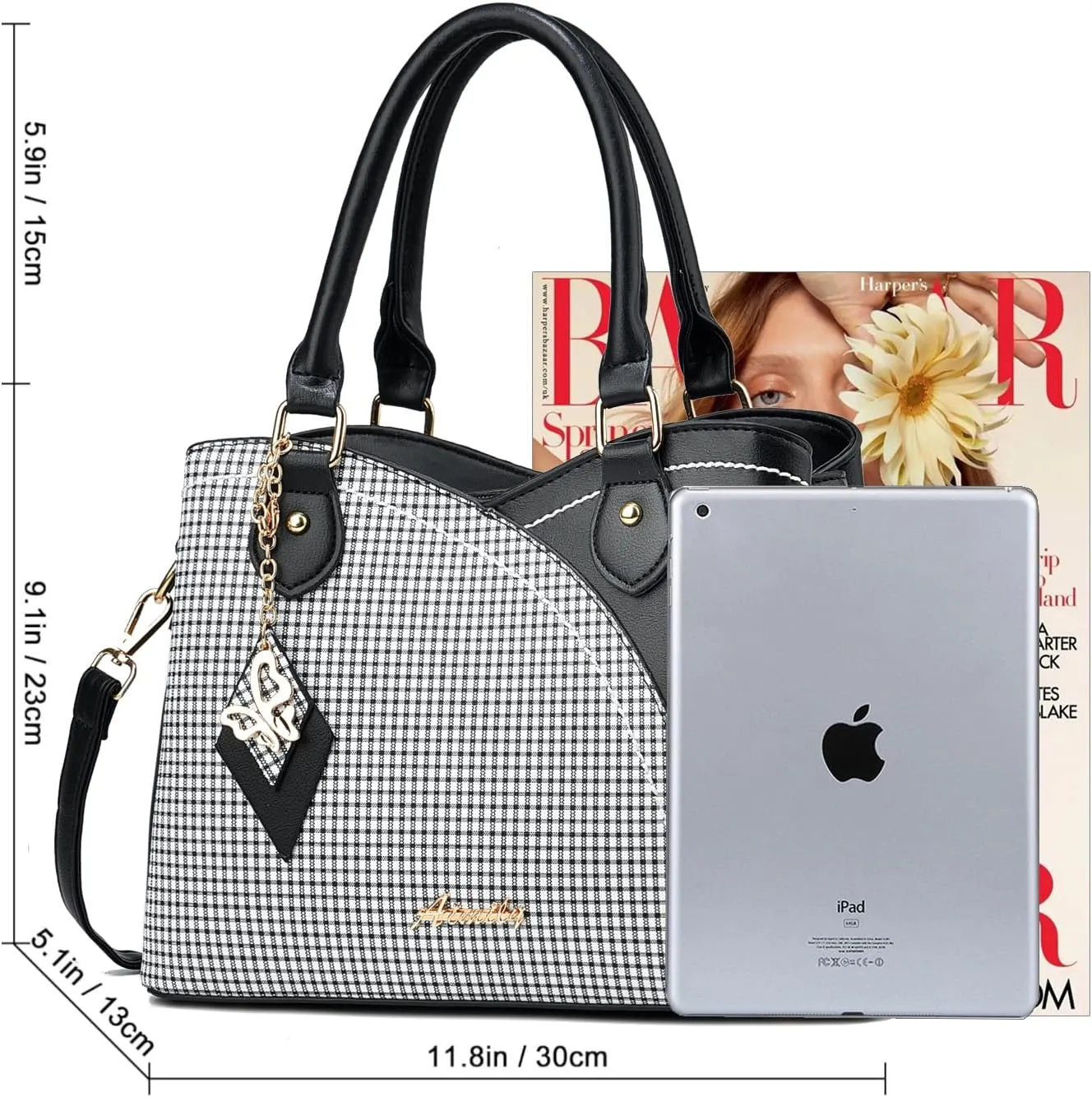 Purses and Handbags for Women Tote PU Leather Ladies Satchel Top Handle Crossbody Shoulder Bag