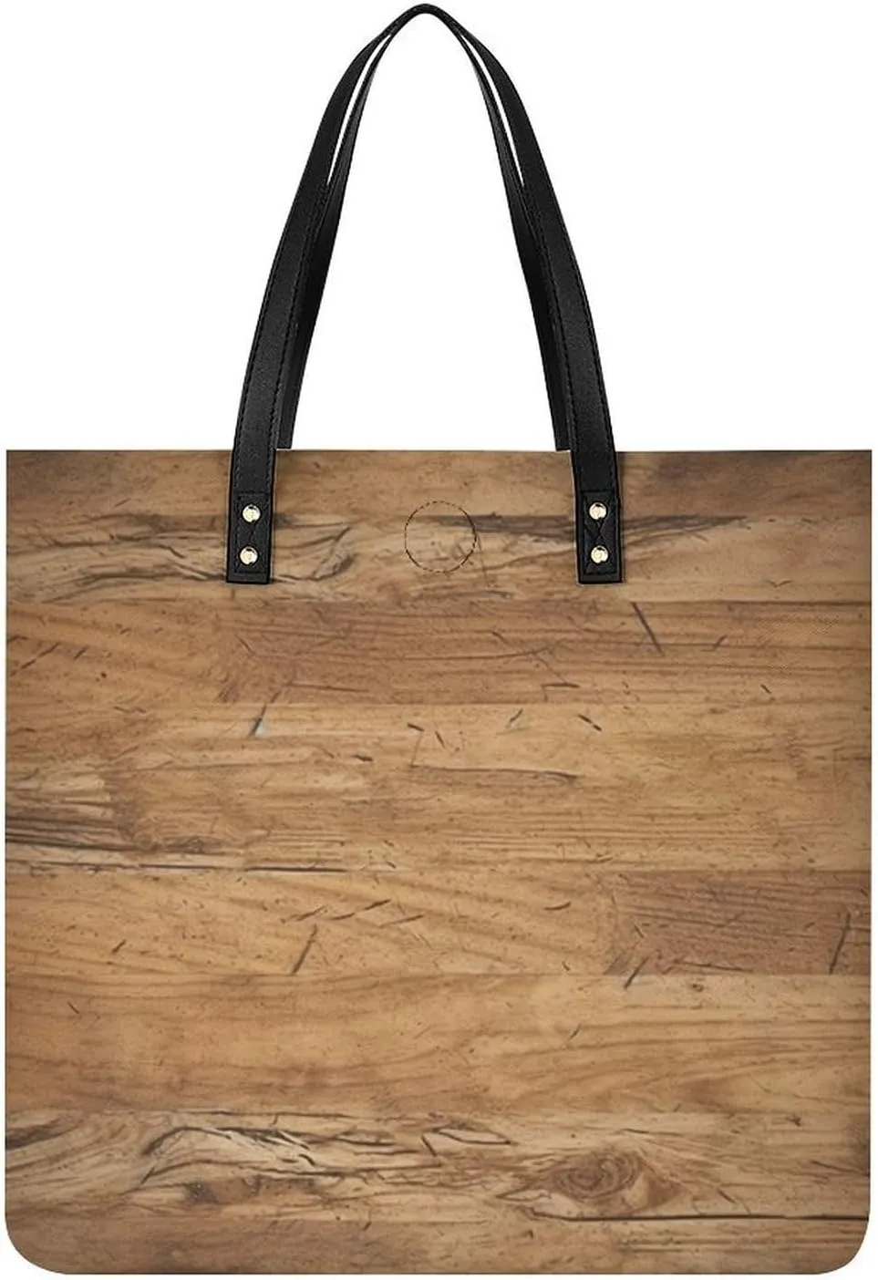 Retro Rough Oak Wall Tote Bag Durable Water-Resistant Handbags Lightweight Tote for Travel Work Book
