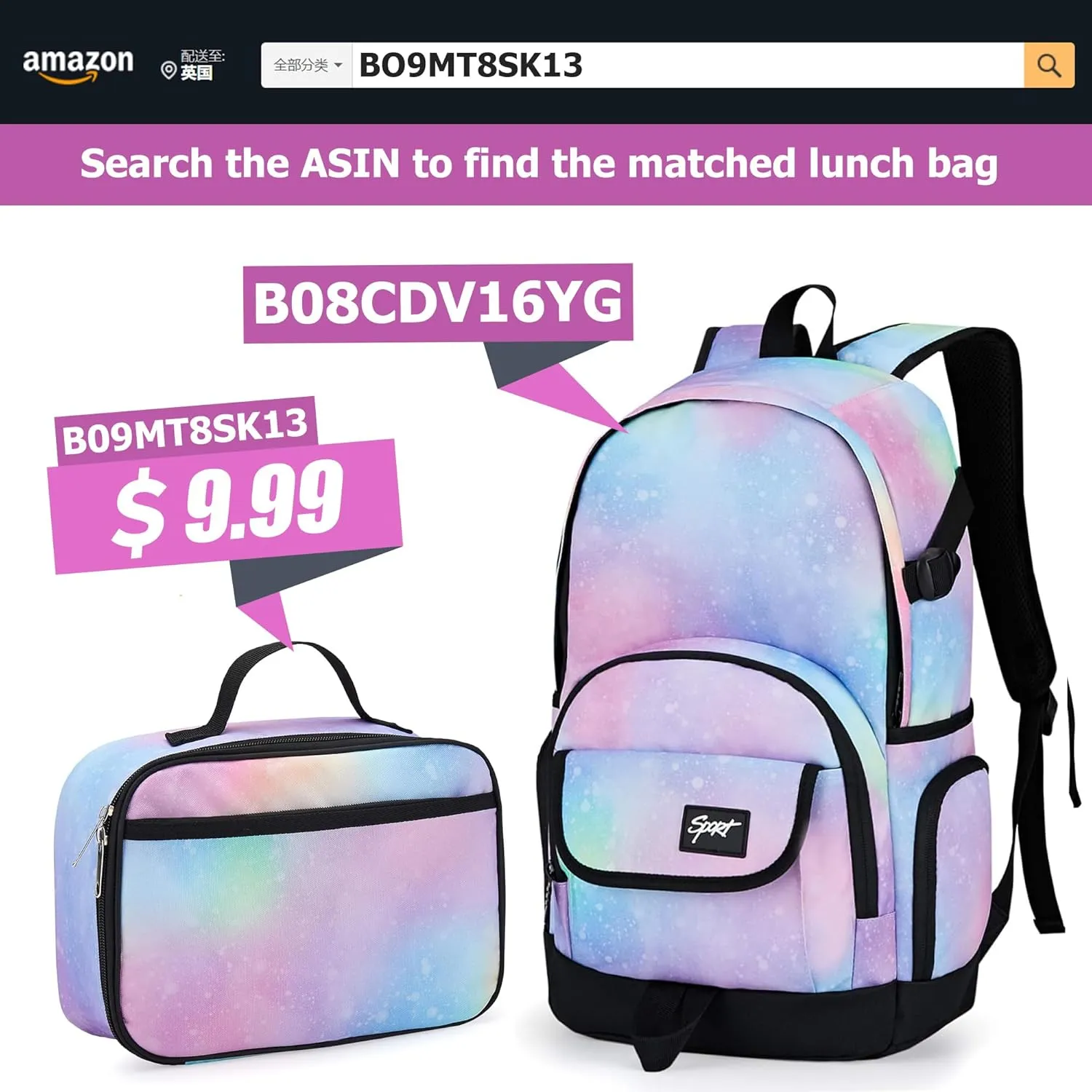 rickyh style School Backpack Travel Bag for Men & Women Lightweight College Back Pack with Laptop Compartmen