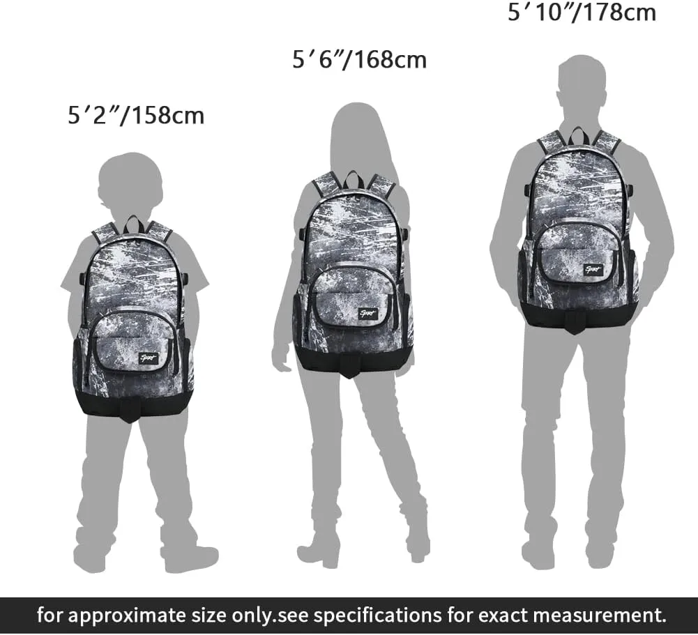 rickyh style School Backpack Travel Bag for Men & Women Lightweight College Back Pack with Laptop Compartmen