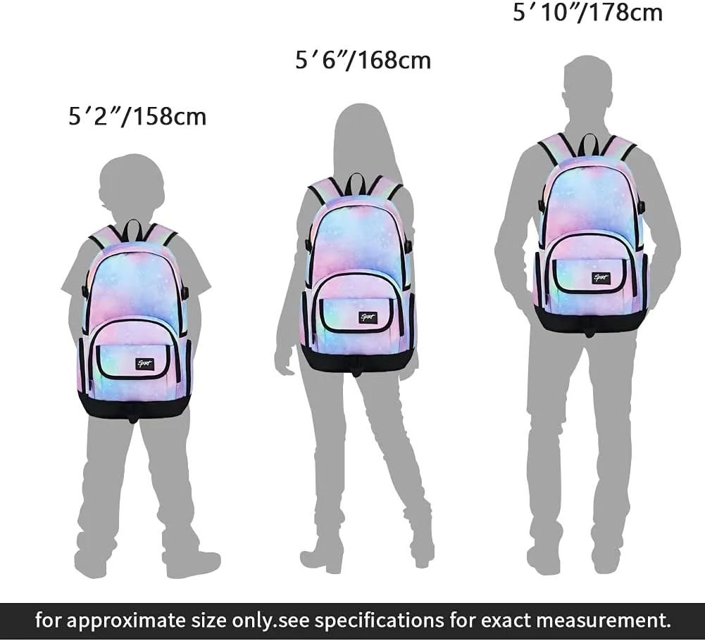 rickyh style School Backpack Travel Bag for Men & Women Lightweight College Back Pack with Laptop Compartmen
