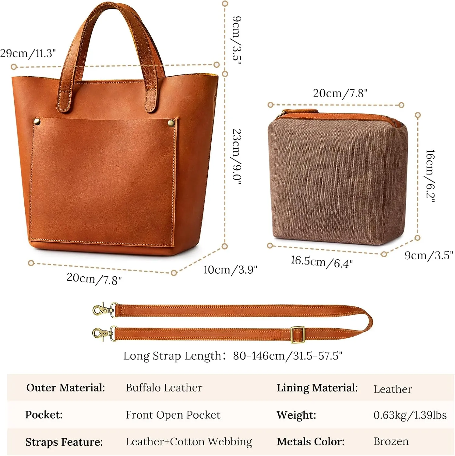 S-ZONE Leather Mini Crossbody Tote Bag Satchel Top-Handle Handbags Shoulder Purses with Inner Pouch